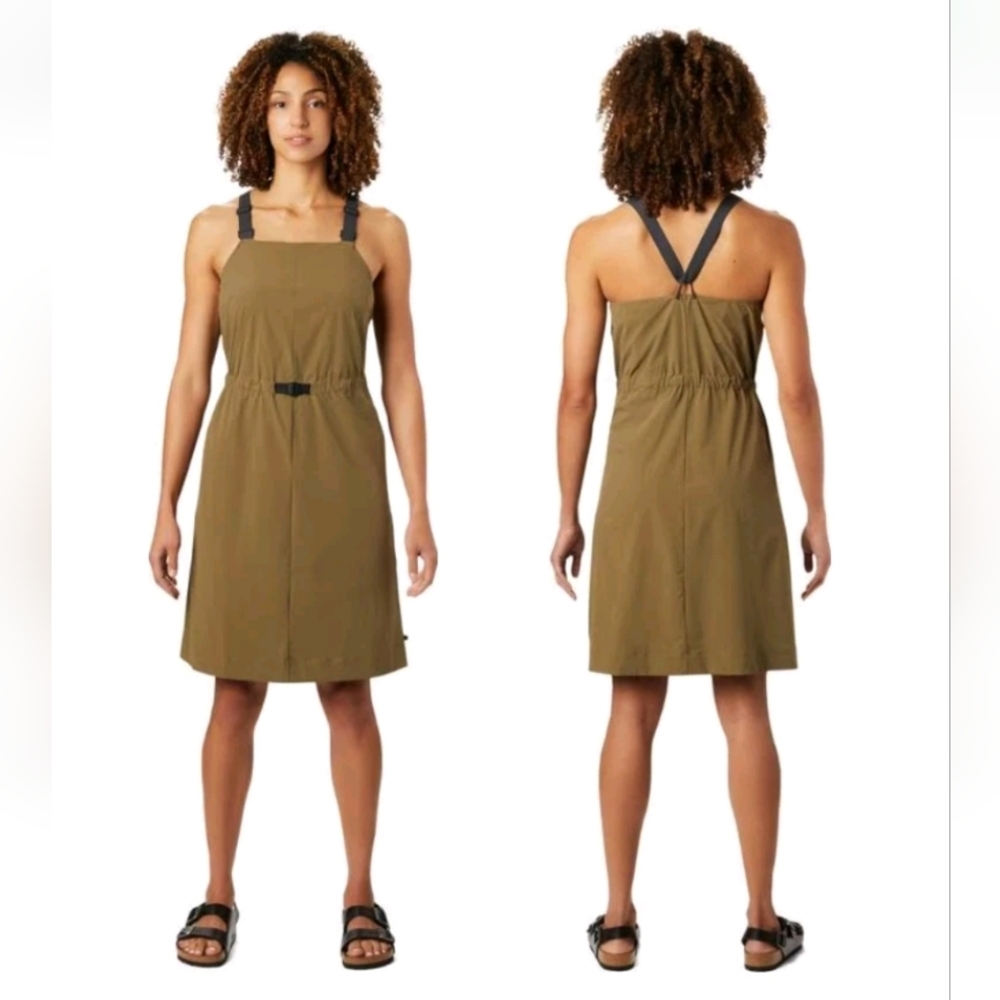 Mountain Hardwear Freefall Halter Wicking Activewear Utility Dress, XL